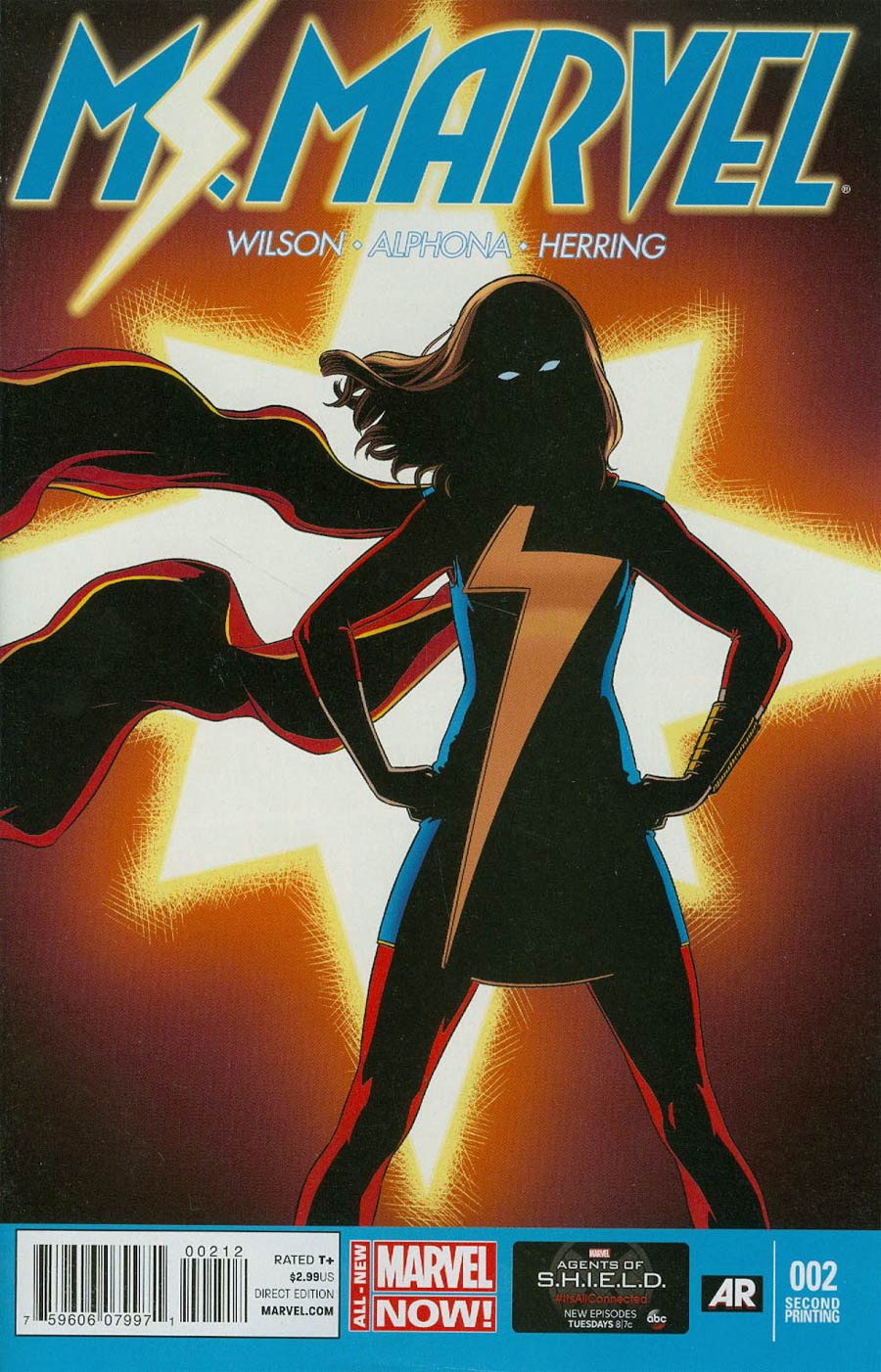 Ms Marvel Vol 3 #2 Cover C 2nd Ptg Jamie McKelvie Variant Cover