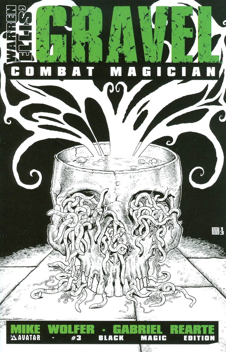 Gravel Combat Magician #3 Cover D Incentive Black Magic Cover