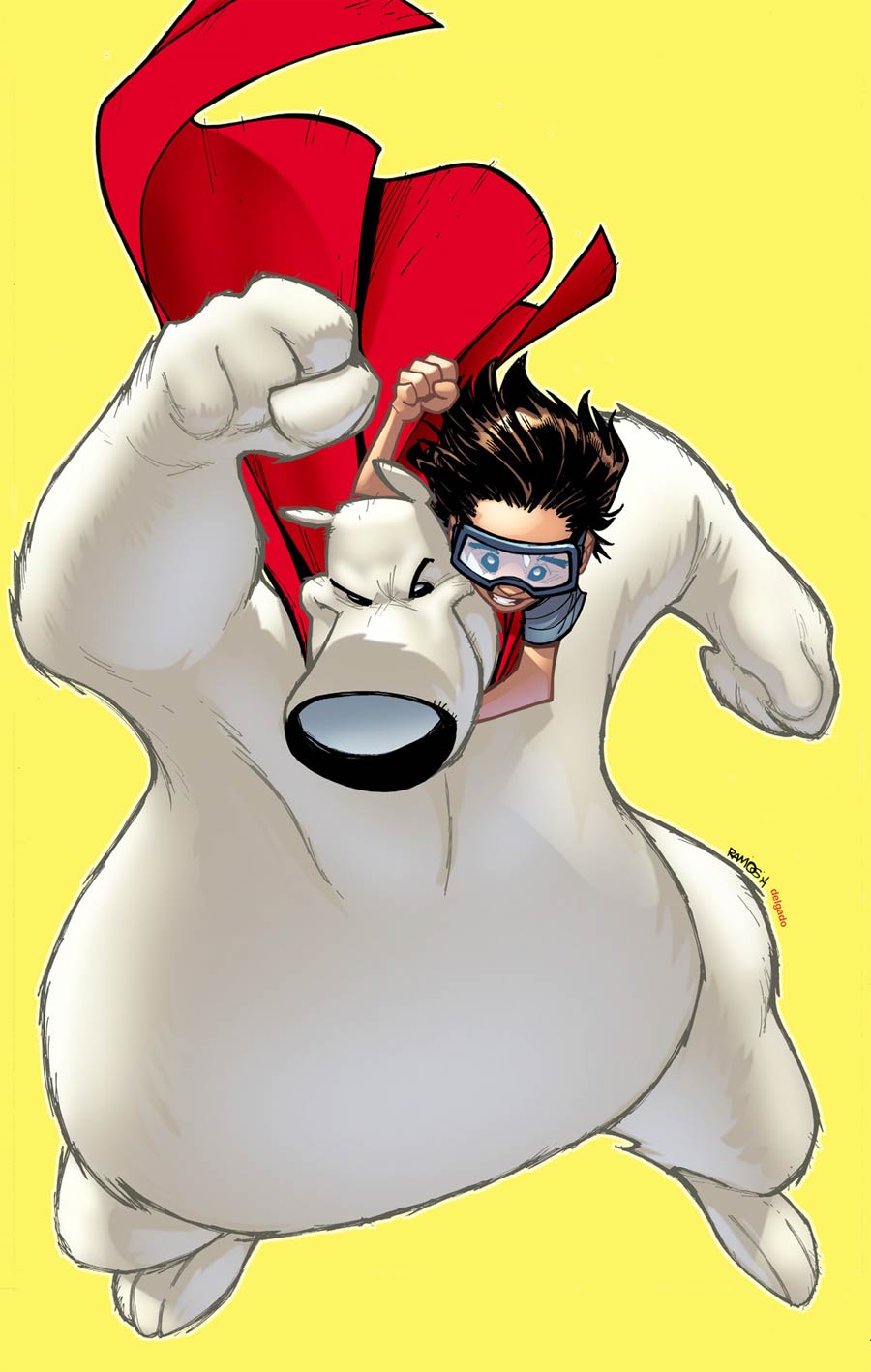 Herobear And The Kid Saving Time #1 Cover B Incentive Humberto Ramos Virgin Variant Cover