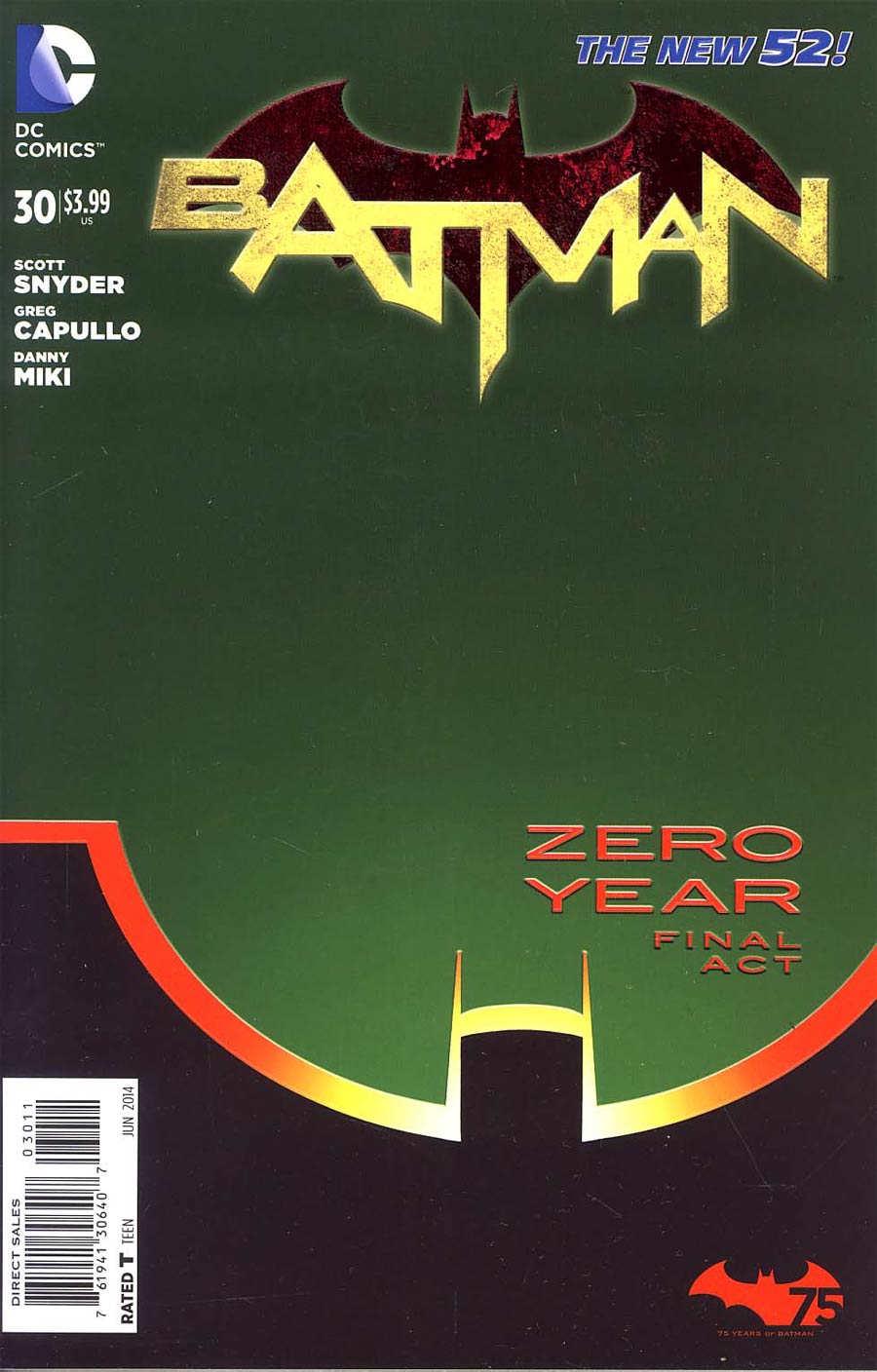 Batman Vol 2 #30 Cover C Combo Pack Without Polybag (Zero Year Tie-In)