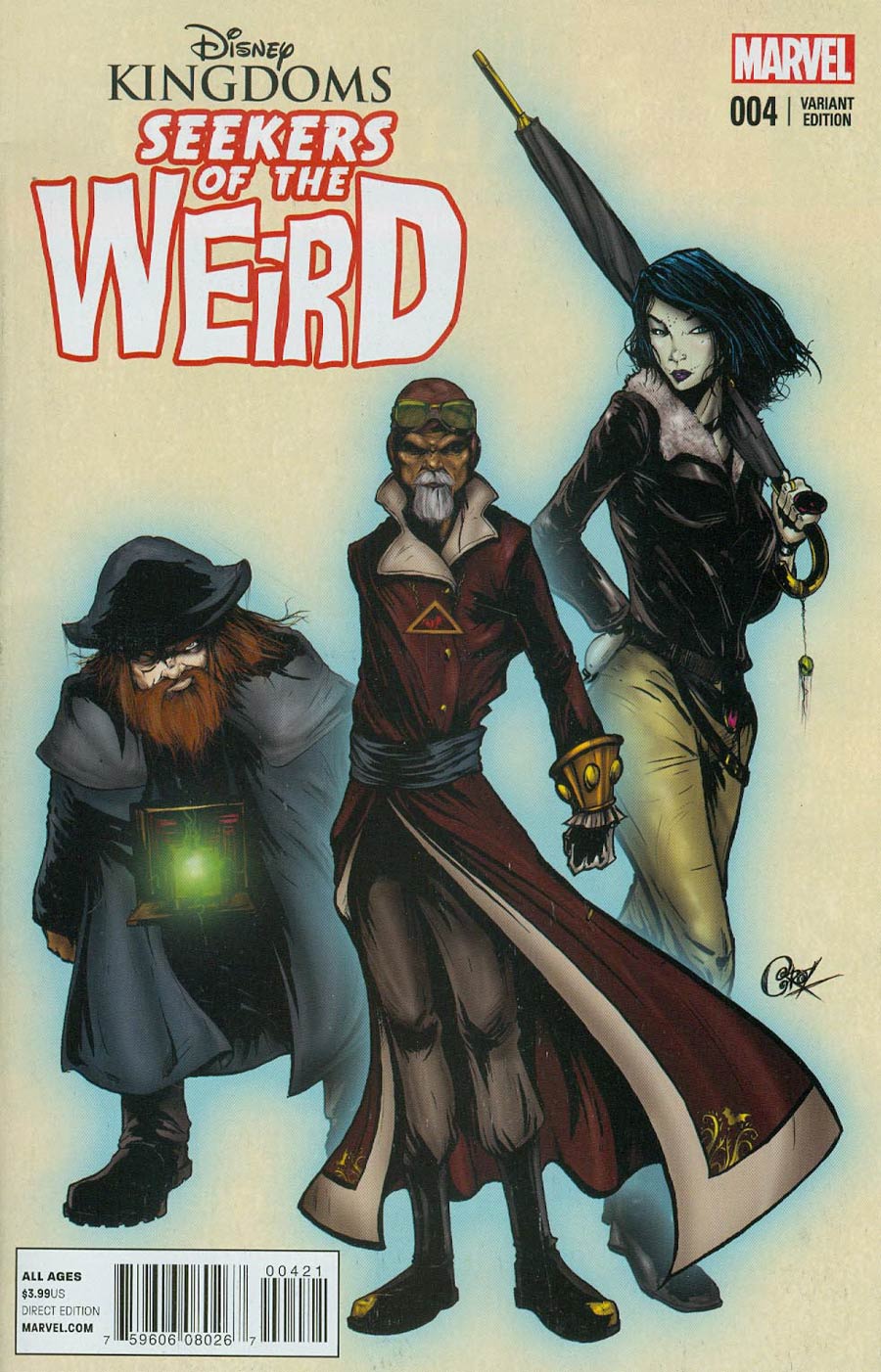 Disney Kingdoms Seekers Of The Weird #4 Cover B Incentive Brian Crosby Imagineer Variant Cover