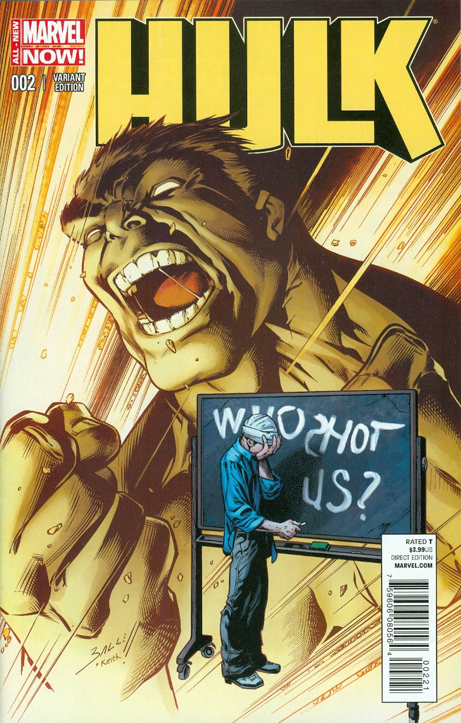 Hulk Vol 3 #2 Cover B Incentive Mark Bagley Variant Cover
