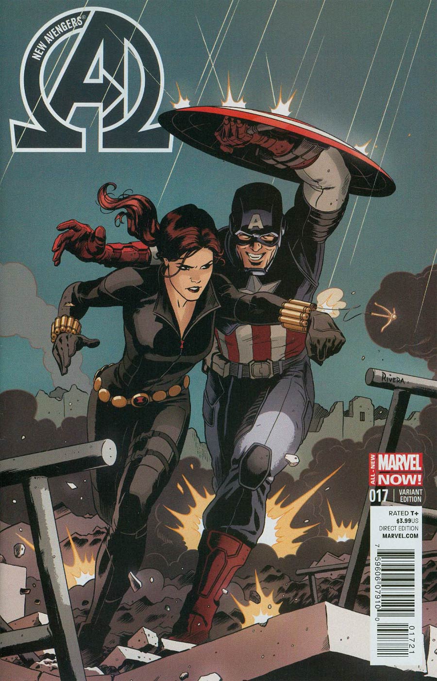 New Avengers Vol 3 #17 Cover B Incentive Captain America Team-Up Variant Cover