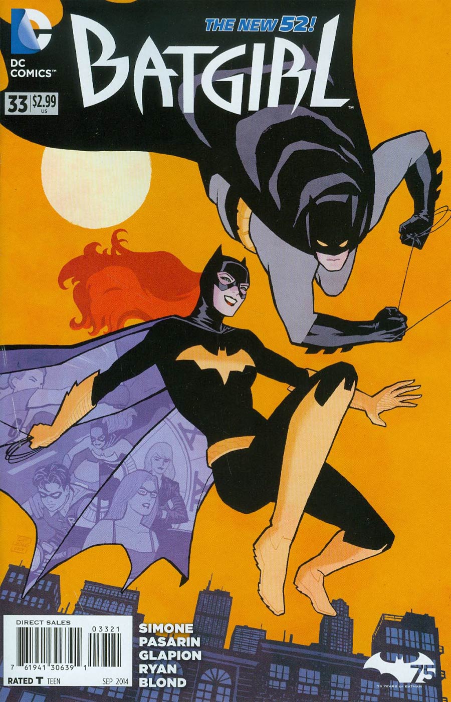 Batgirl Vol 4 #33 Cover B Variant Cliff Chiang Batman 75th Anniversary Cover