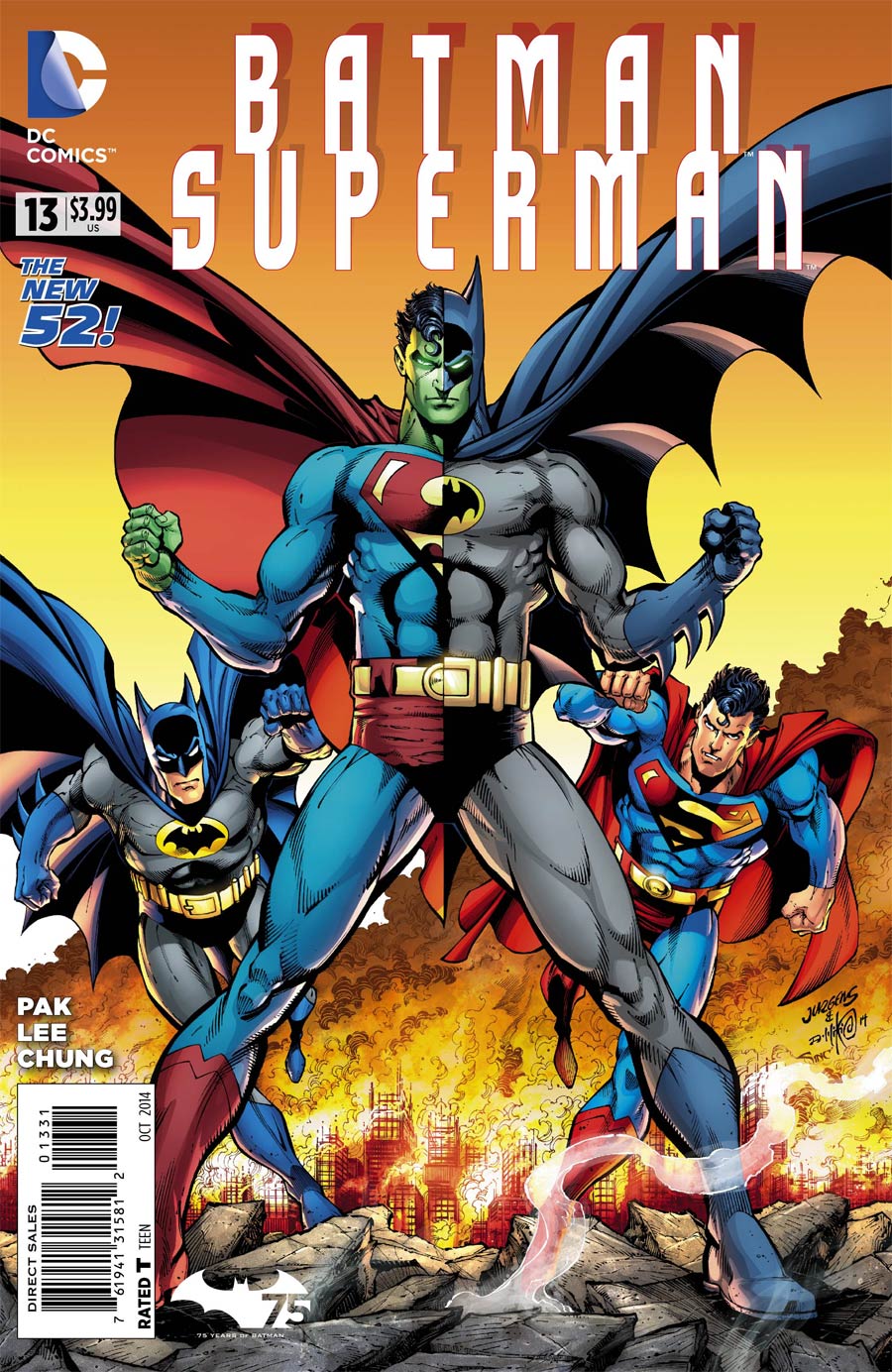 Batman Superman #13 Cover B Variant Dan Jurgens Batman 75th Anniversary Cover