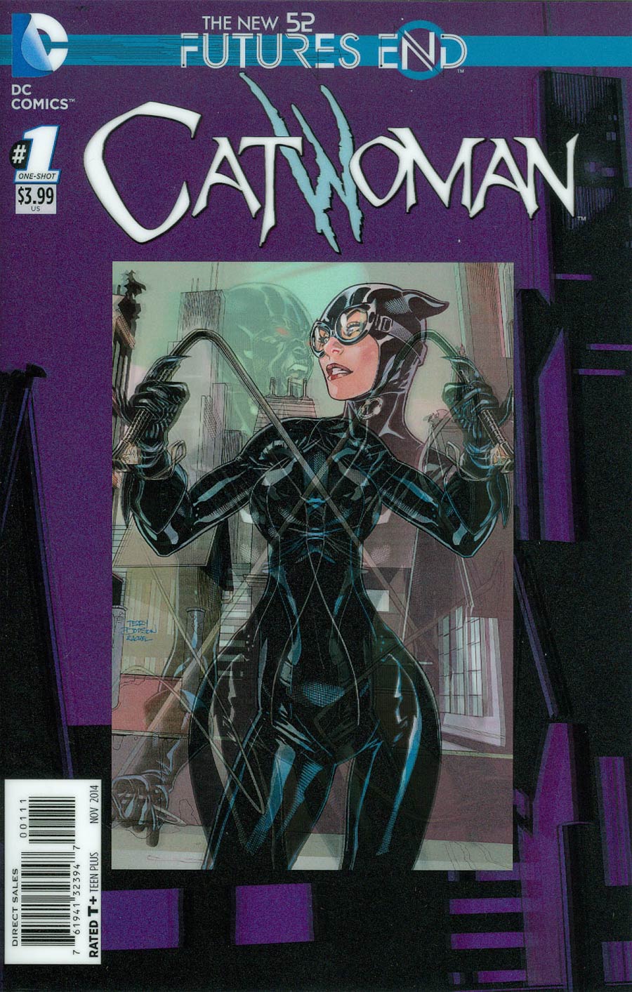 Catwoman Futures End #1 Cover A 3D Motion Cover