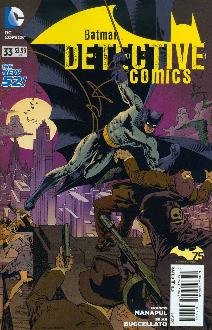 Detective Comics Vol 2 #33 Cover B Variant Jim Steranko Batman 75th Anniversary Cover