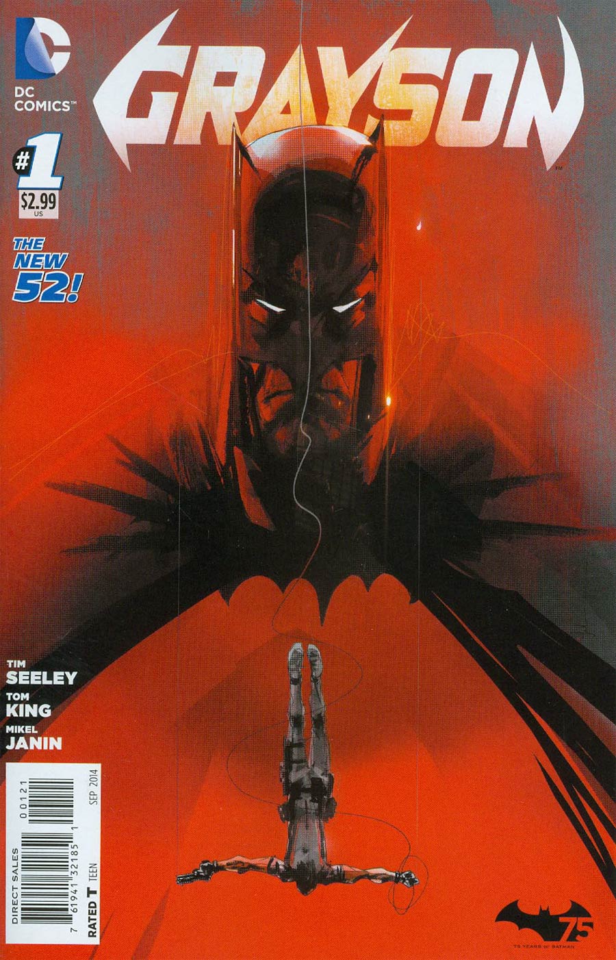 Grayson #1 Cover B Variant Jock Batman 75th Anniversary Cover