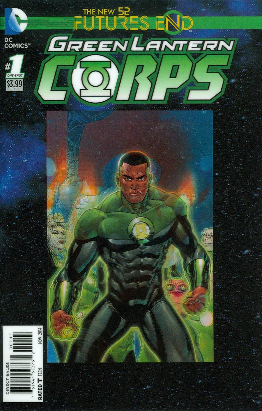 Green Lantern Corps Futures End #1 Cover A 3D Motion Cover