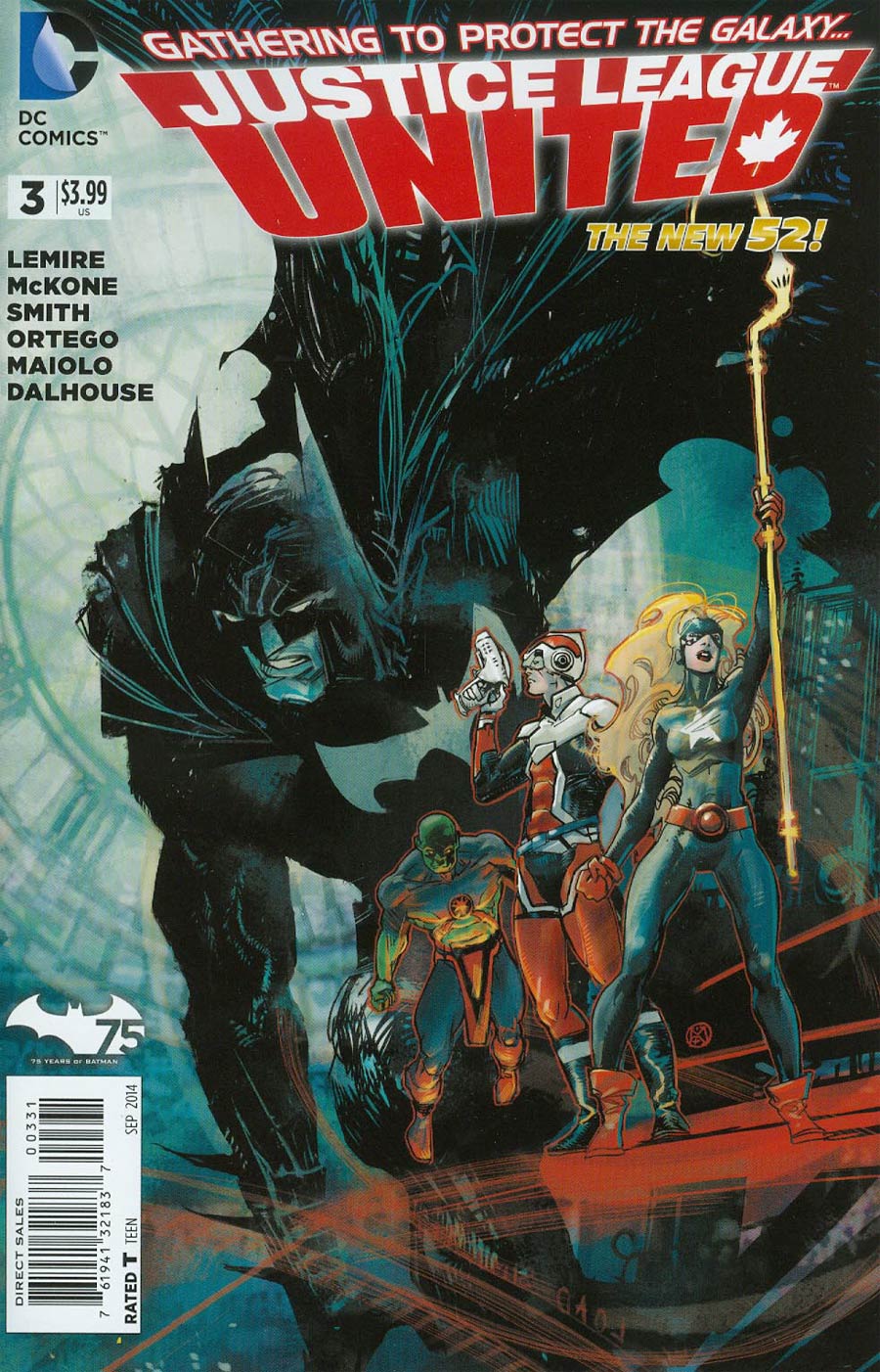 Justice League United #3 Cover B Variant Mario Alberti Batman 75th Anniversary Cover