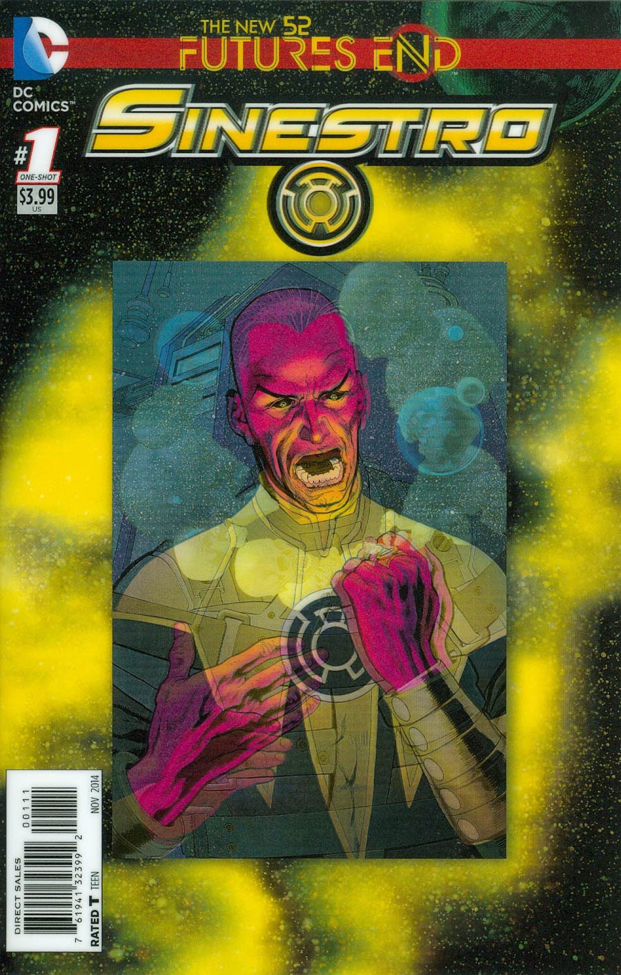Sinestro Futures End #1 Cover A 3D Motion Cover