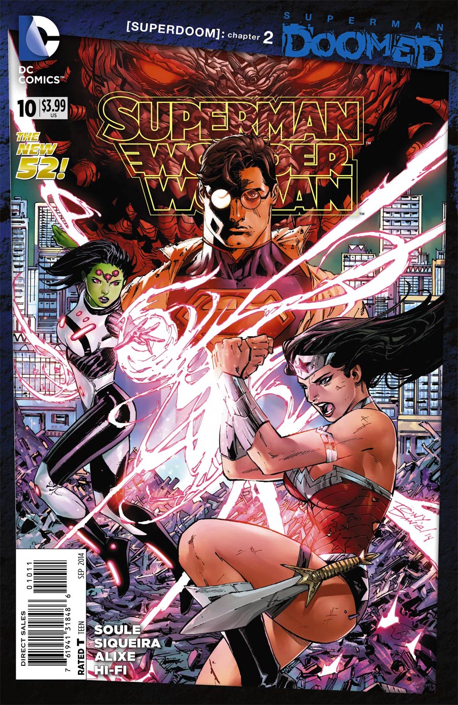 Superman Wonder Woman #10 Cover A Regular Tony S Daniel Cover (Superman Doomed Tie-In)