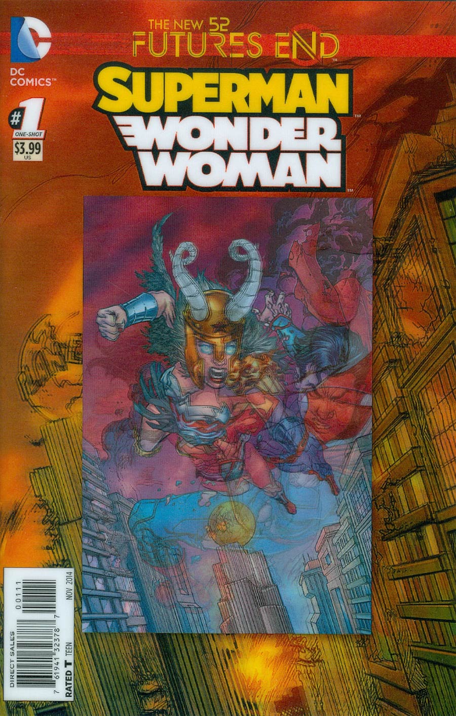 Superman Wonder Woman Futures End #1 Cover A 3D Motion Cover