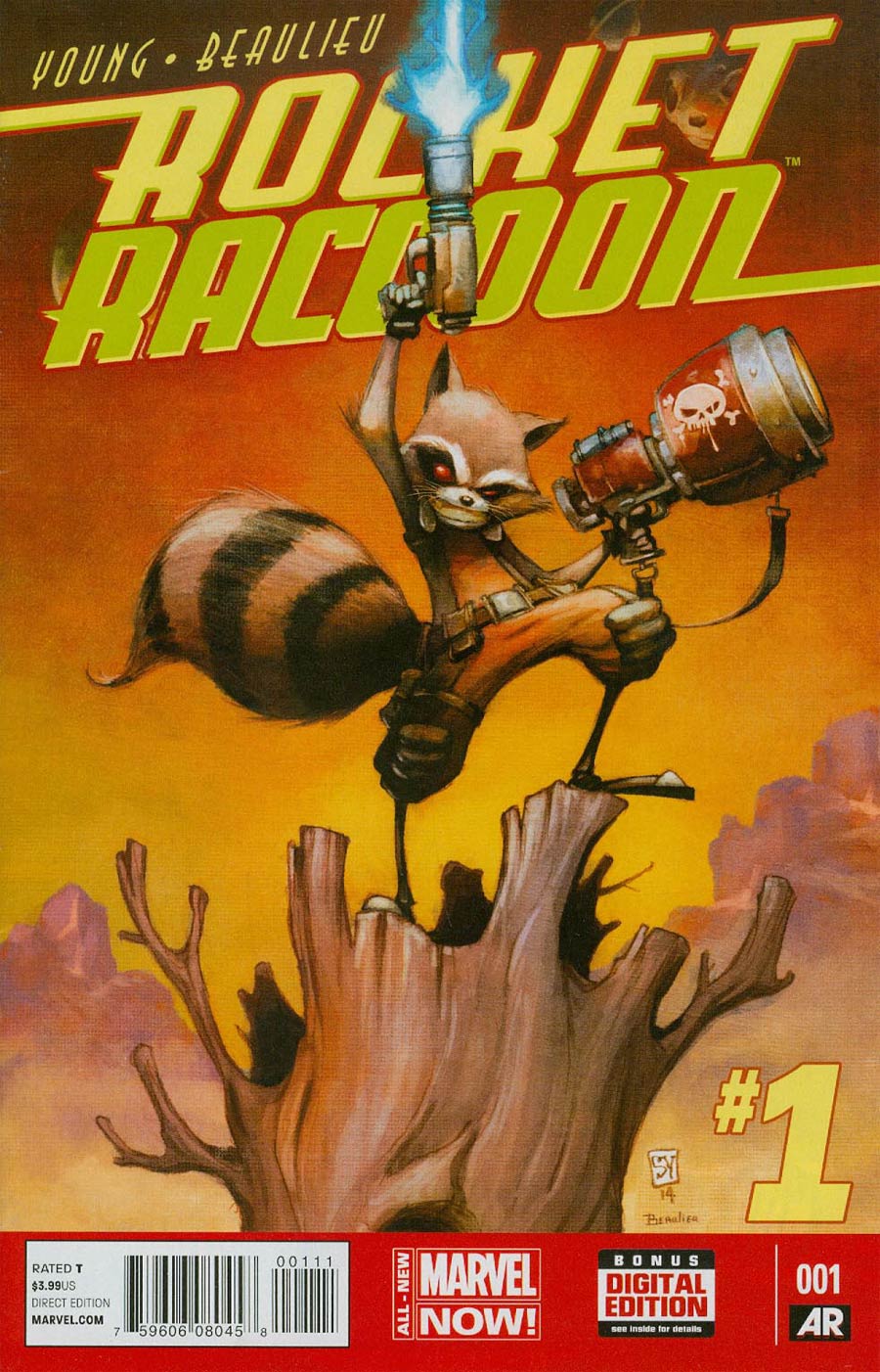 Rocket Raccoon Vol 2 #1 Cover A 1st Ptg Regular Skottie Young Cover