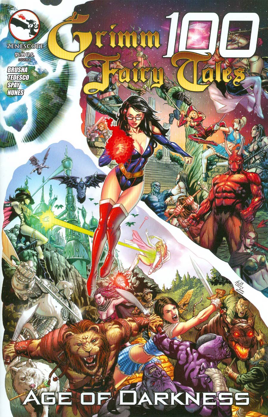 Grimm Fairy Tales #100 Cover B Anthony Spay Wraparound (Age Of Darkness Tie-In)