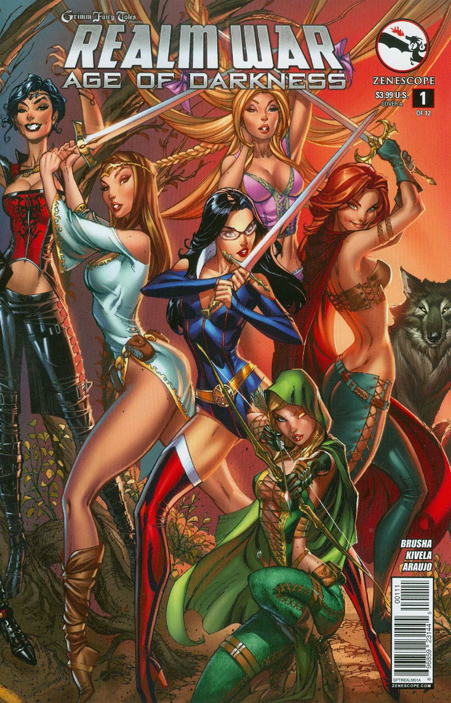 Grimm Fairy Tales Presents Realm War #1 Cover A J Scott Campbell (Age Of Darkness Tie-In)