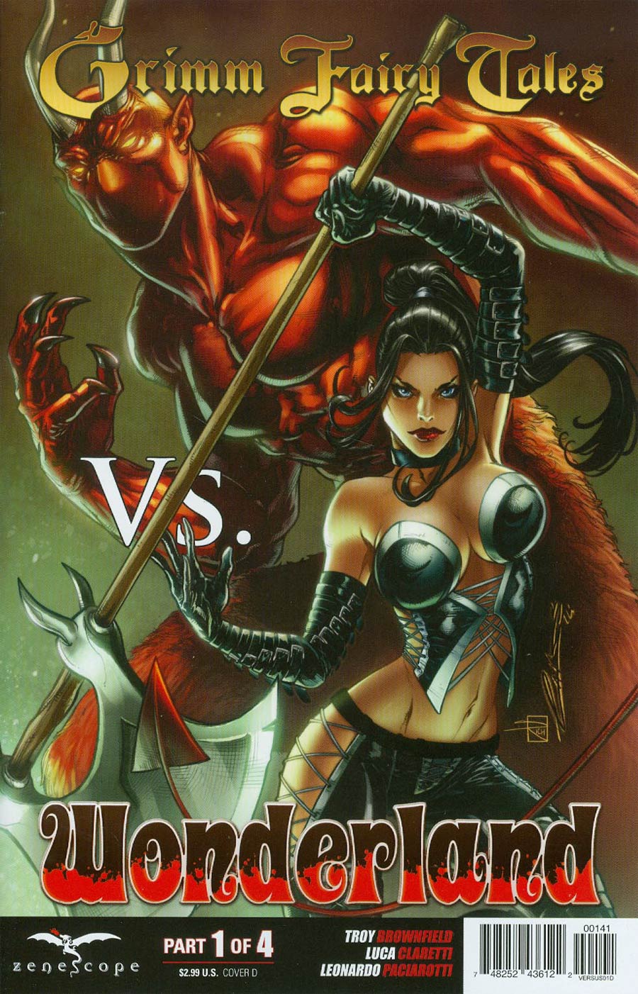 Grimm Fairy Tales vs Wonderland #1 Cover D Emilio Laiso