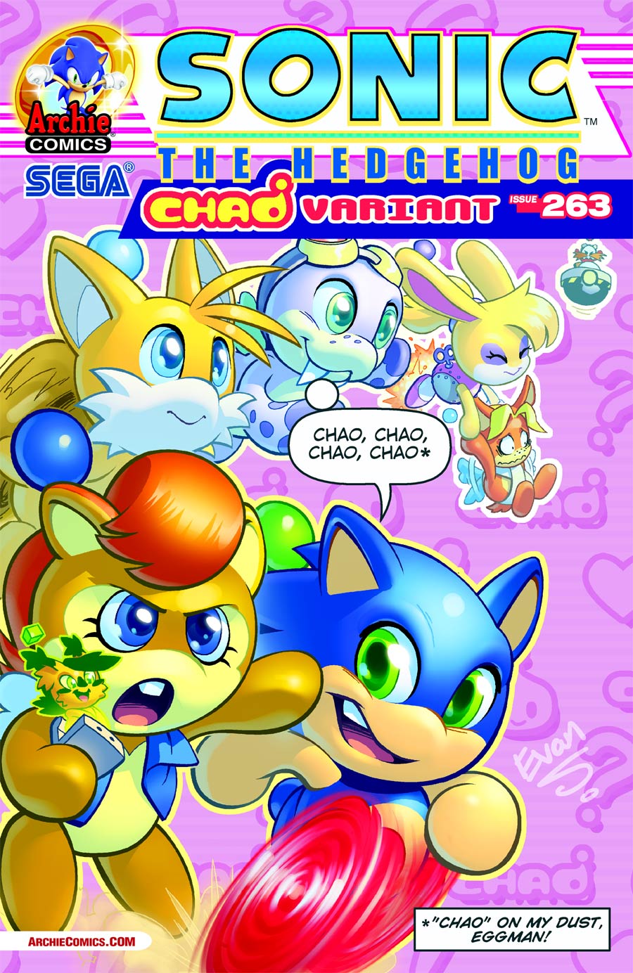 Sonic The Hedgehog Vol 2 #263 Cover B Variant Chao-Tastic Cover