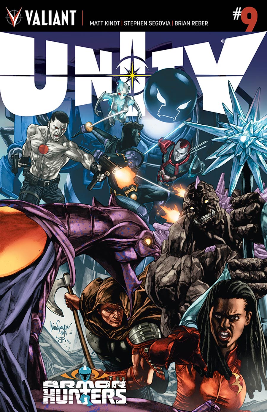 Unity Vol 2 #9 Cover A Regular Mico Suayan Cover (Armor Hunters Tie-In)