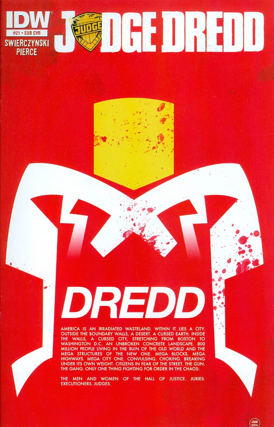 Judge Dredd Vol 4 #21 Cover B Variant James Biggie Subscription Cover