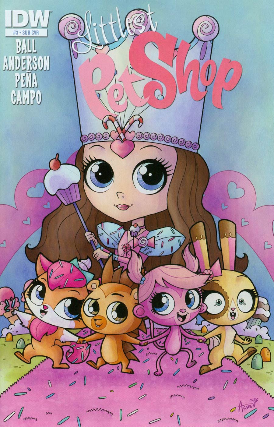 Littlest Pet Shop #3 Cover B Variant Agnes Garbowska Subscription Cover