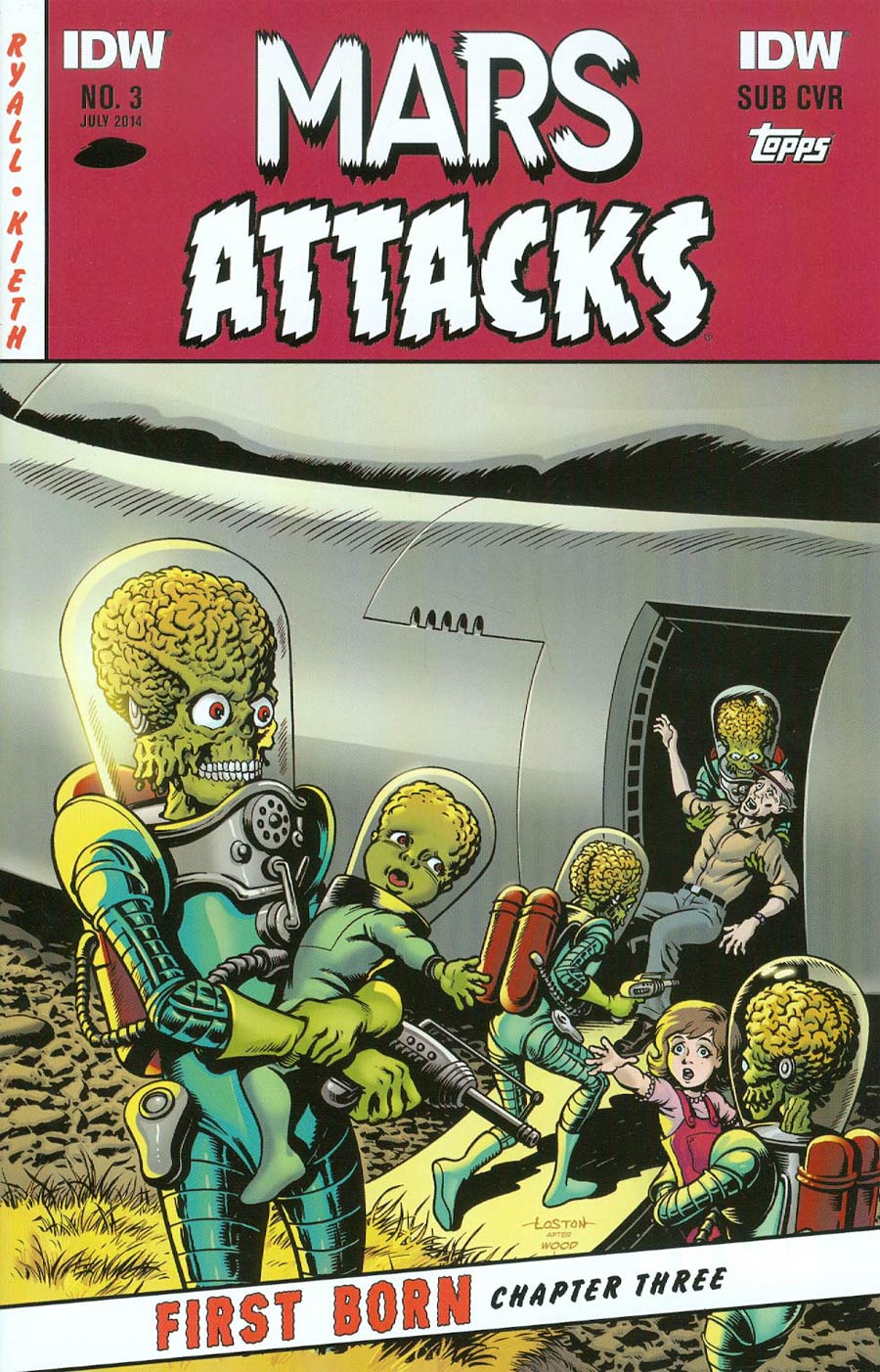 Mars Attacks First Born #3 Cover B Variant Loston Wallace Subscription Cover