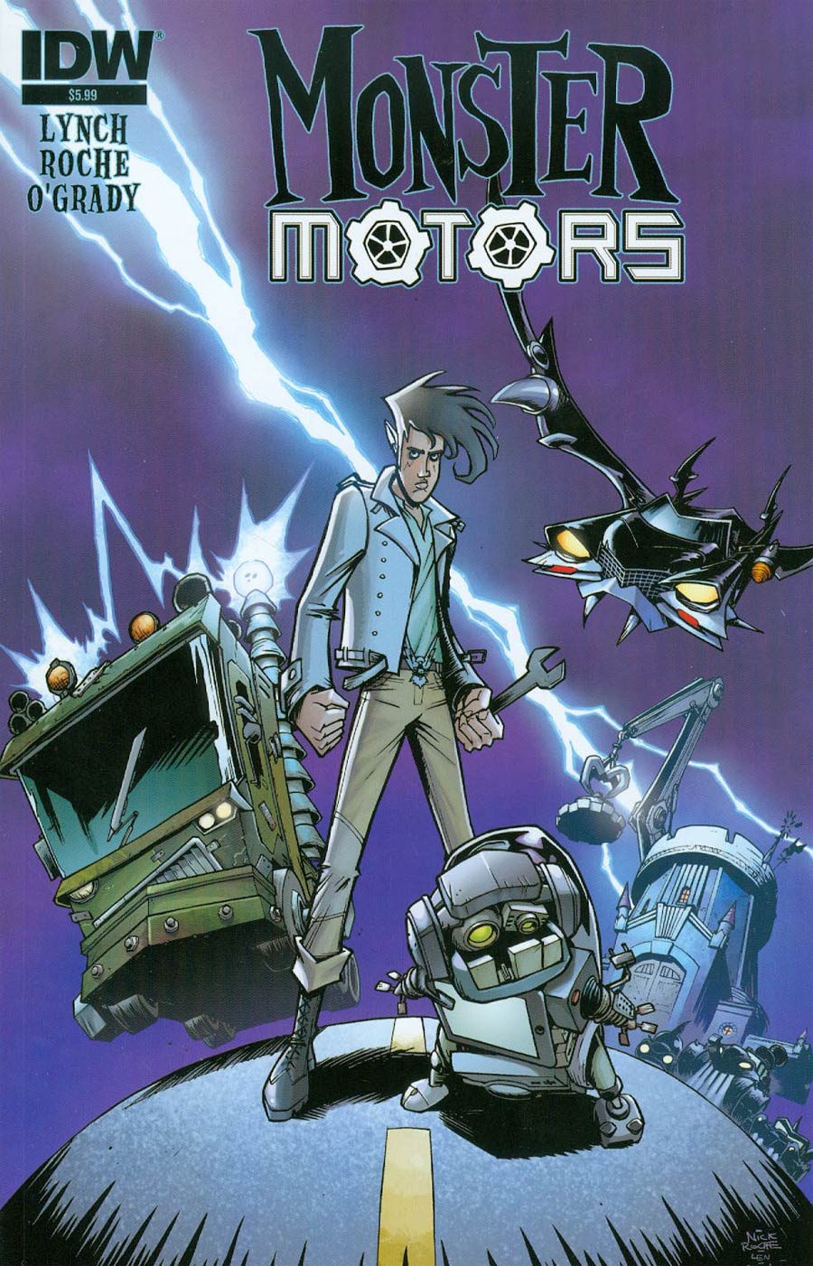 Monster Motors One Shot Cover A Regular Nick Roche Cover