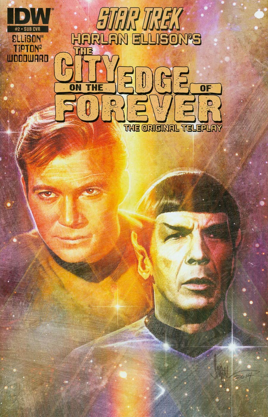 Star Trek Harlan Ellisons City On The Edge Of Forever Original Teleplay #2 Cover B Variant Paul Shipper Subscription Cover