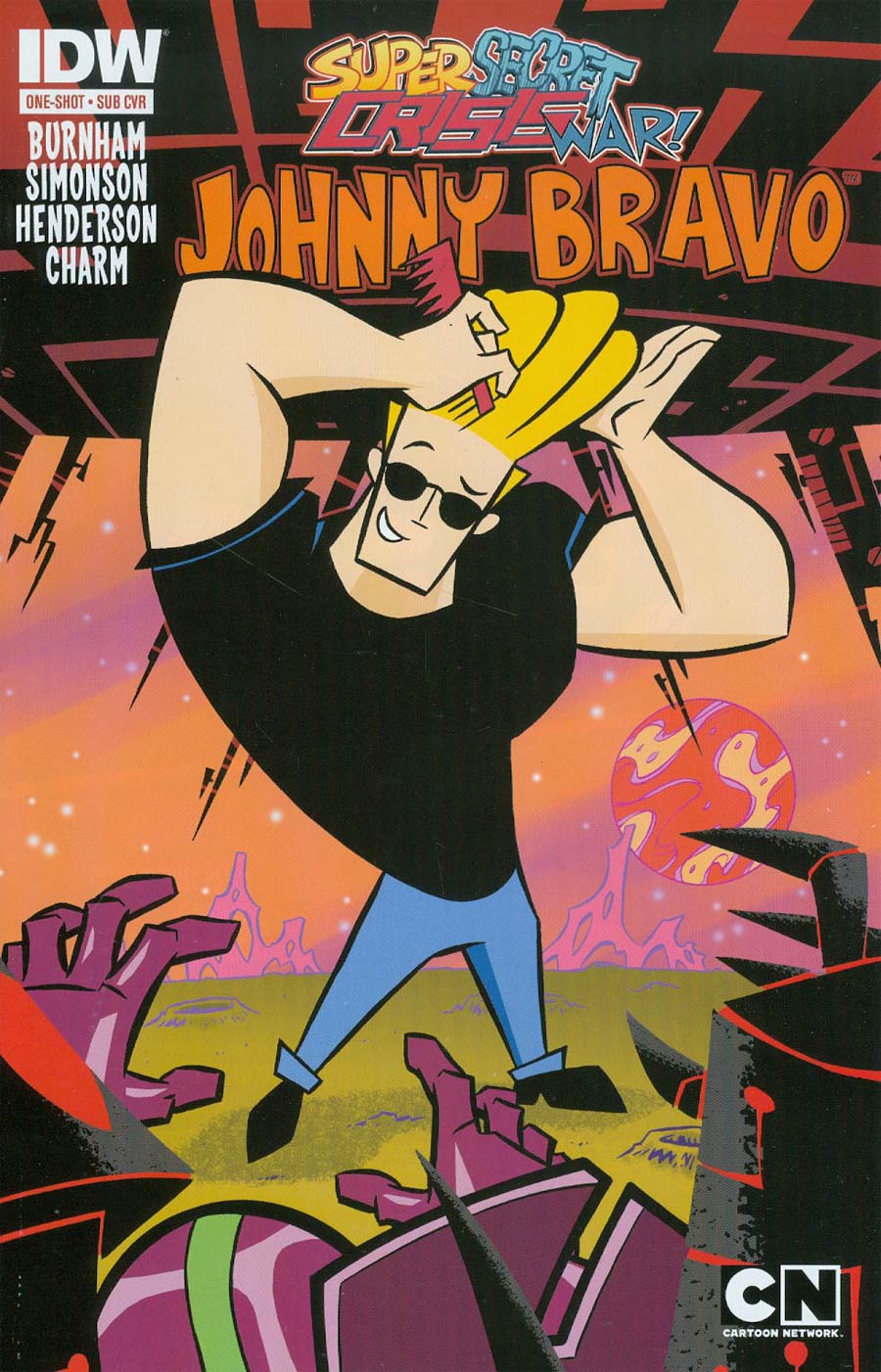 Super Secret Crisis War Johnny Bravo #1 Cover B Variant Ethan Beavers Subscription Cover