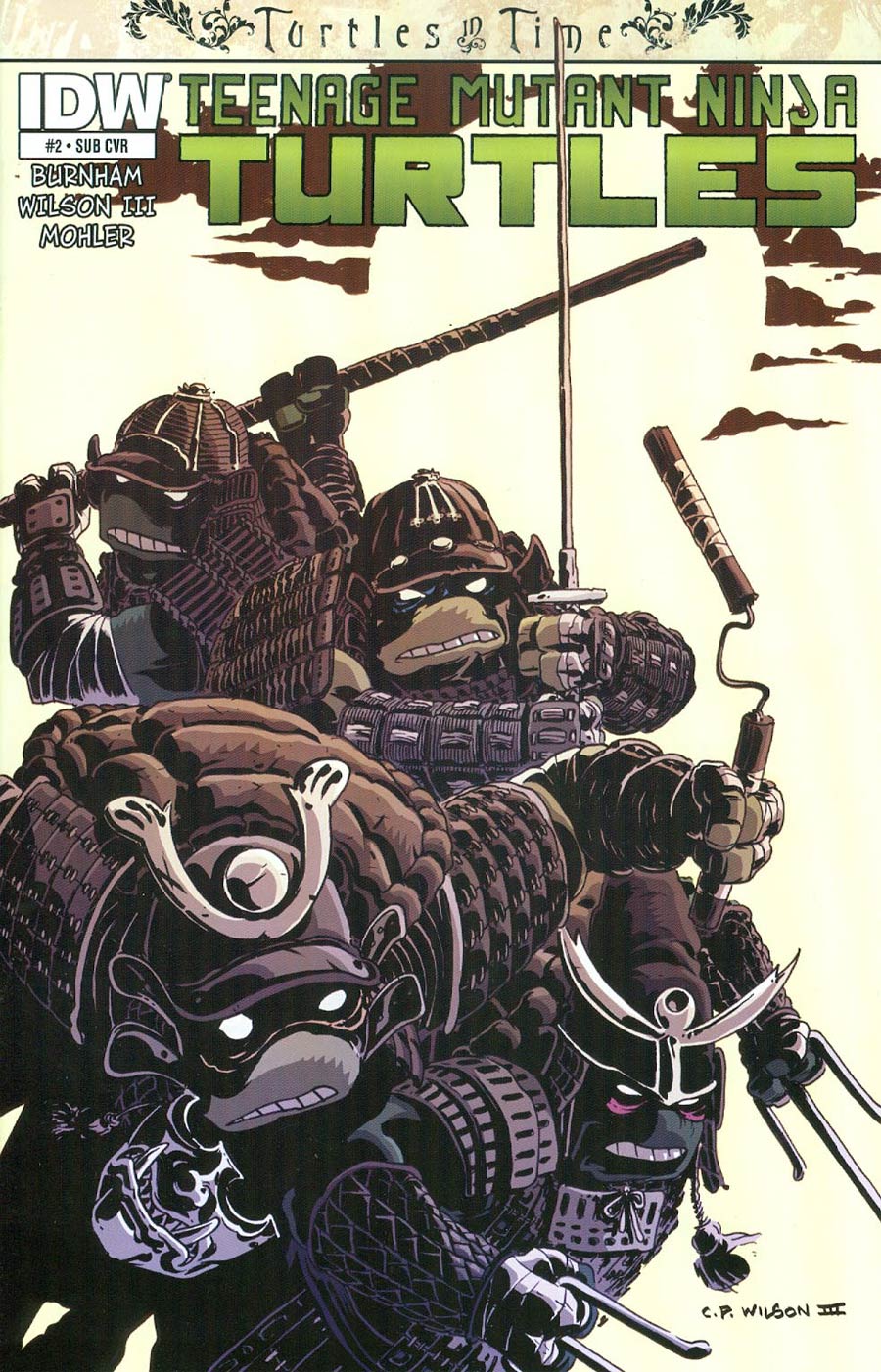 Teenage Mutant Ninja Turtles Turtles In Time #2 Cover B Variant Charles Paul Wilson III Subscription Cover