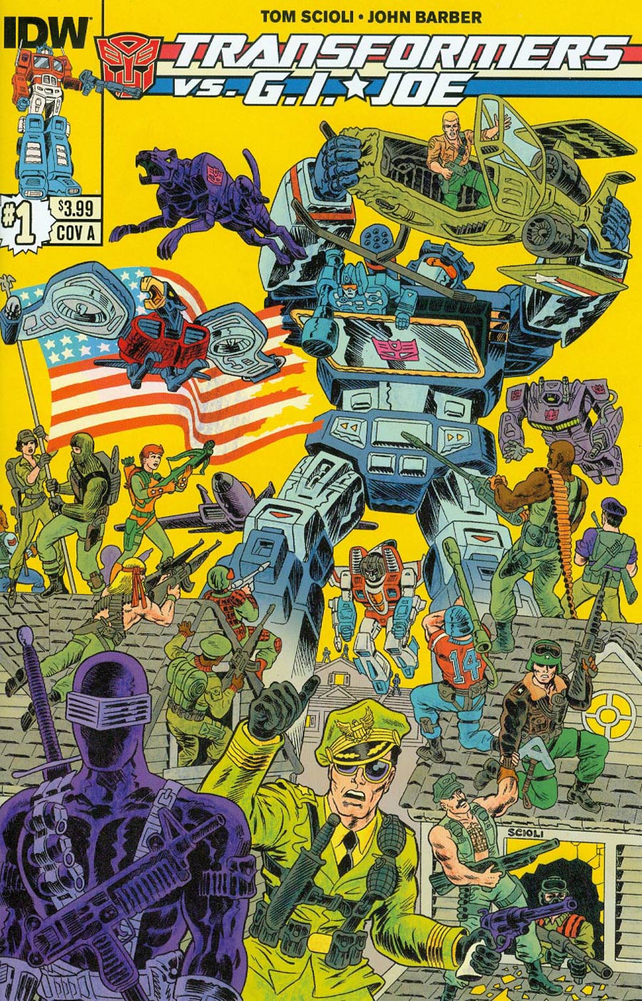 Transformers vs GI Joe #1 Cover A 1st Ptg Regular Tom Scioli Cover