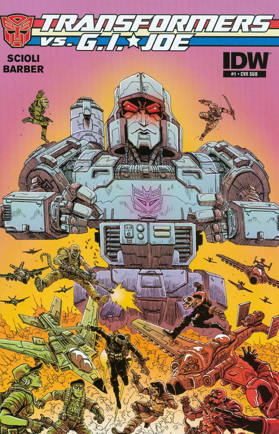 Transformers vs GI Joe #1 Cover C Variant James Stokoe Subscription Cover