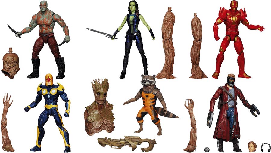 Marvels Guardians Of The Galaxy Platinum Legends 6-Inch Action Figure Assortment Case 201401