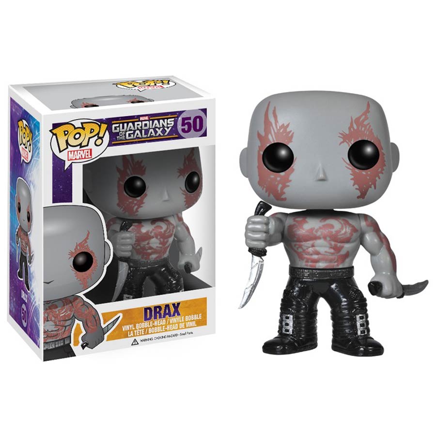 POP Marvel 50 Guardians Of The Galaxy Drax Vinyl Bobble Head