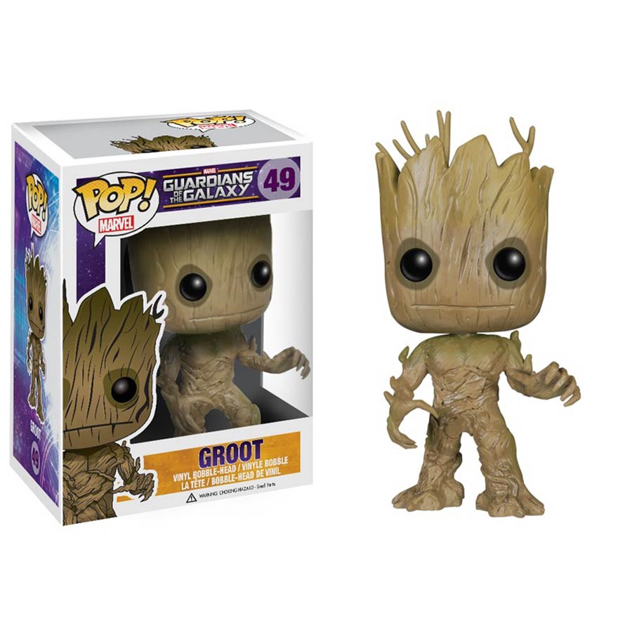 POP Marvel 49 Guardians Of The Galaxy Groot Vinyl Bobble Head
