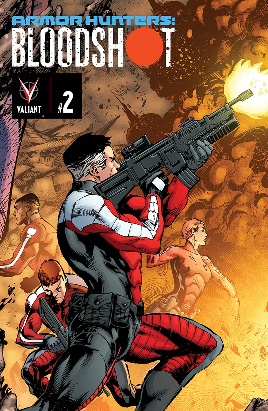Armor Hunters Bloodshot #2 Cover C Shared Exclusive Connecting Armor Hunters Variant Cover (10 Of 18)