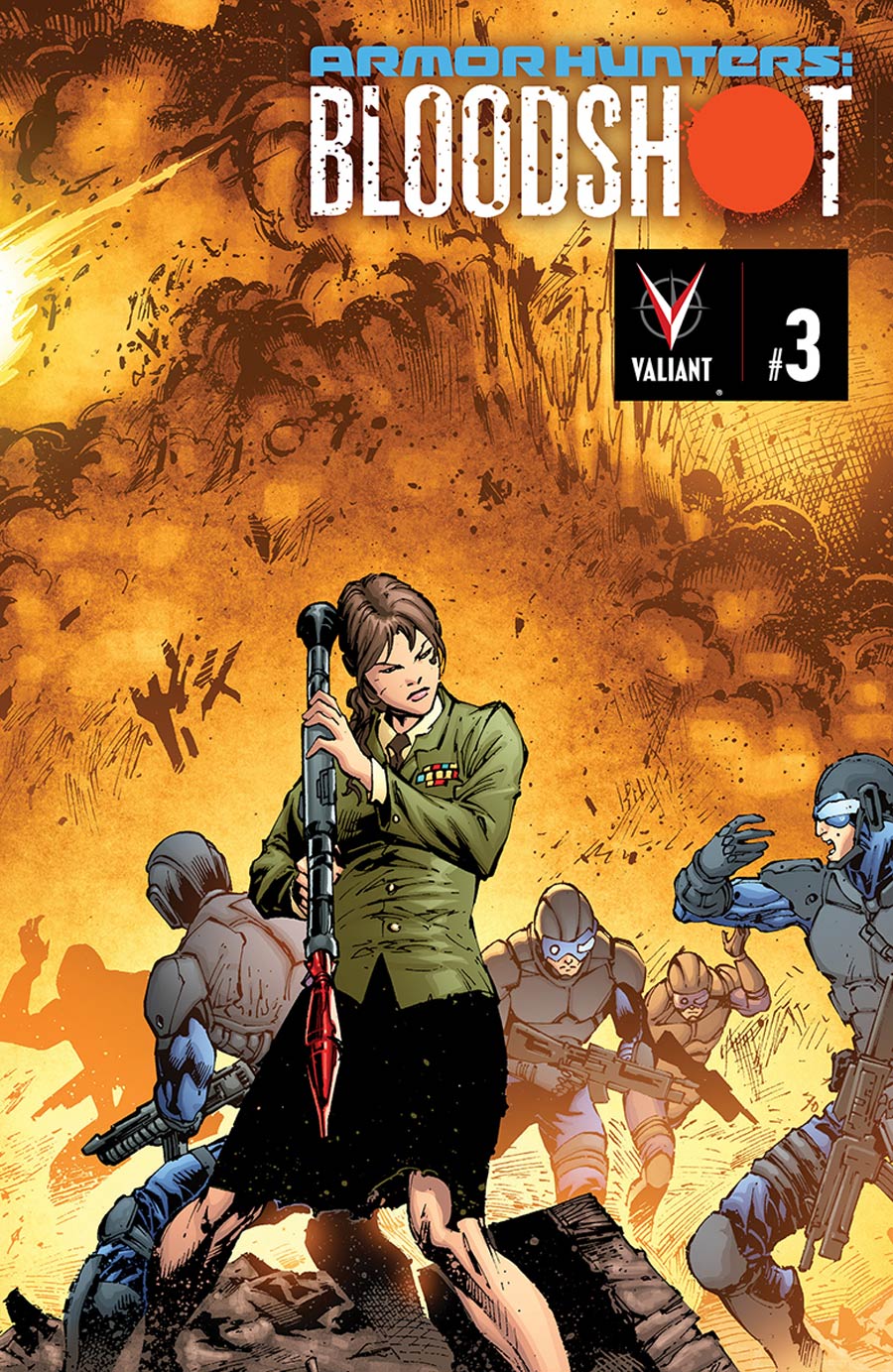 Armor Hunters Bloodshot #3 Cover B Shared Exclusive Connecting Armor Hunters Variant Cover (14 Of 18)