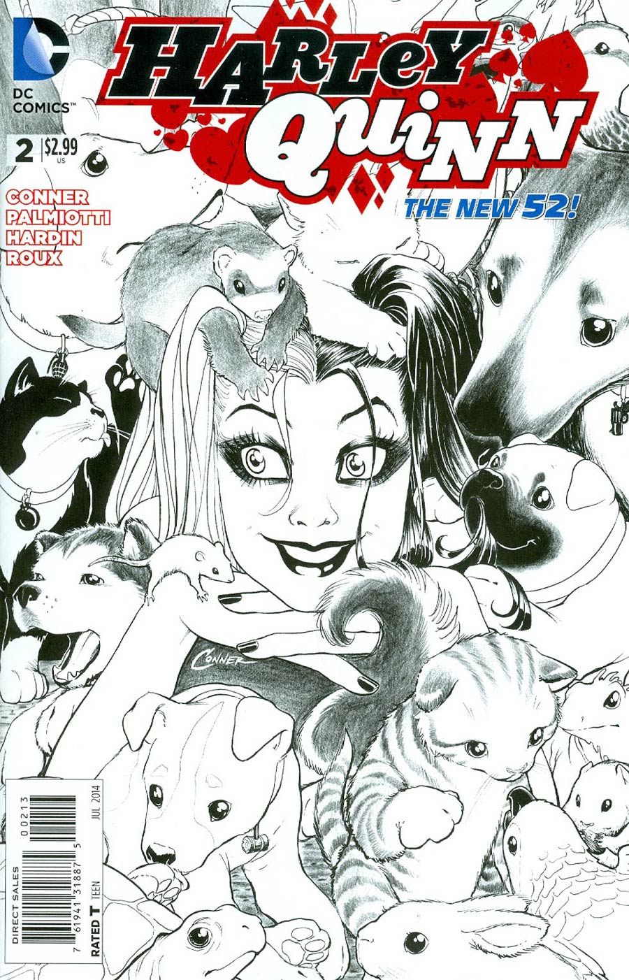 Harley Quinn Vol 2 #2 Cover C 3rd Ptg Amanda Conner Variant Cover