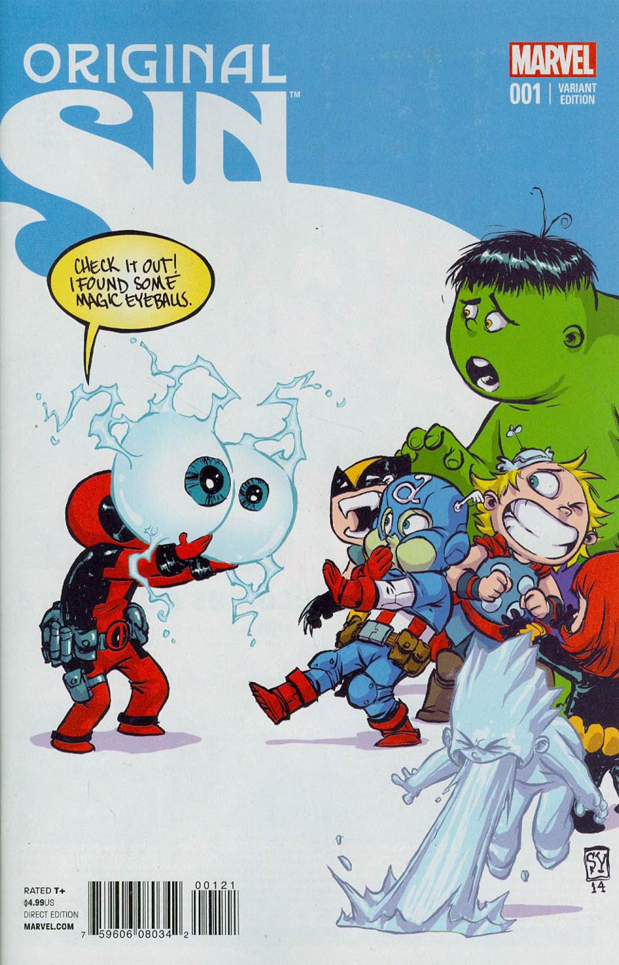 Original Sin #1 Cover C Variant Skottie Young Baby Cover