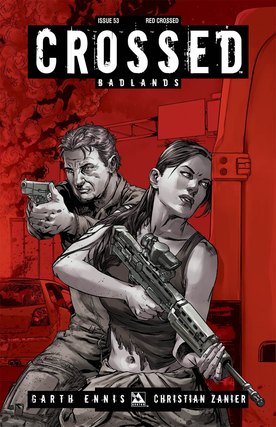 Crossed Badlands #53 Cover E Incentive Red Crossed Edition