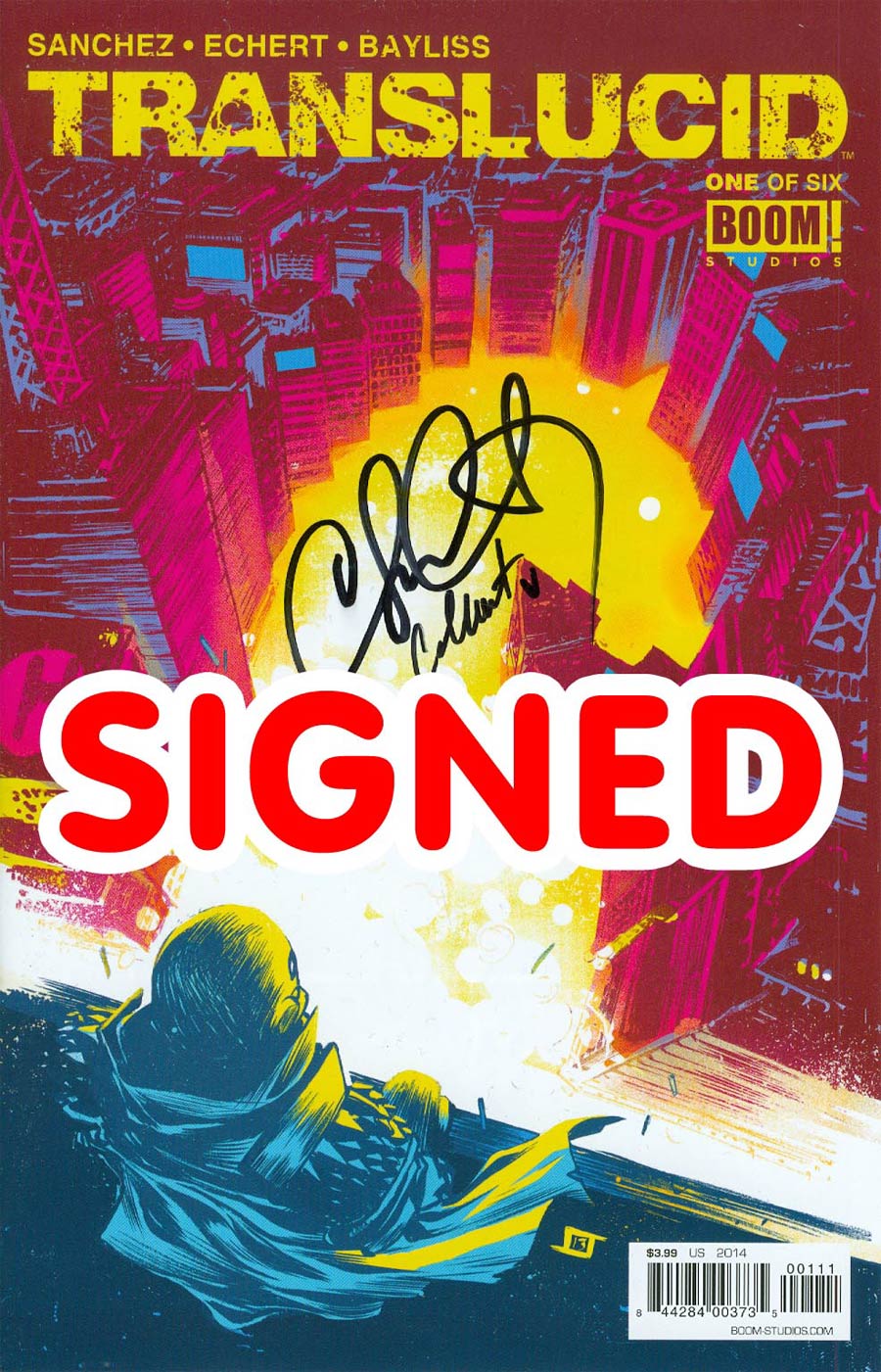 Translucid #1 Cover C Regular Jeff Stokely Cover Signed By Claudio Sanchez & Chondra Echert
