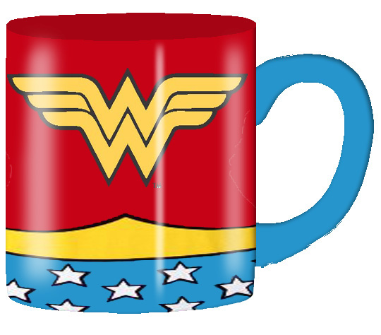 DC Comics 14-ounce Ceramic Mug Laser Print - Wonder Women Uniform