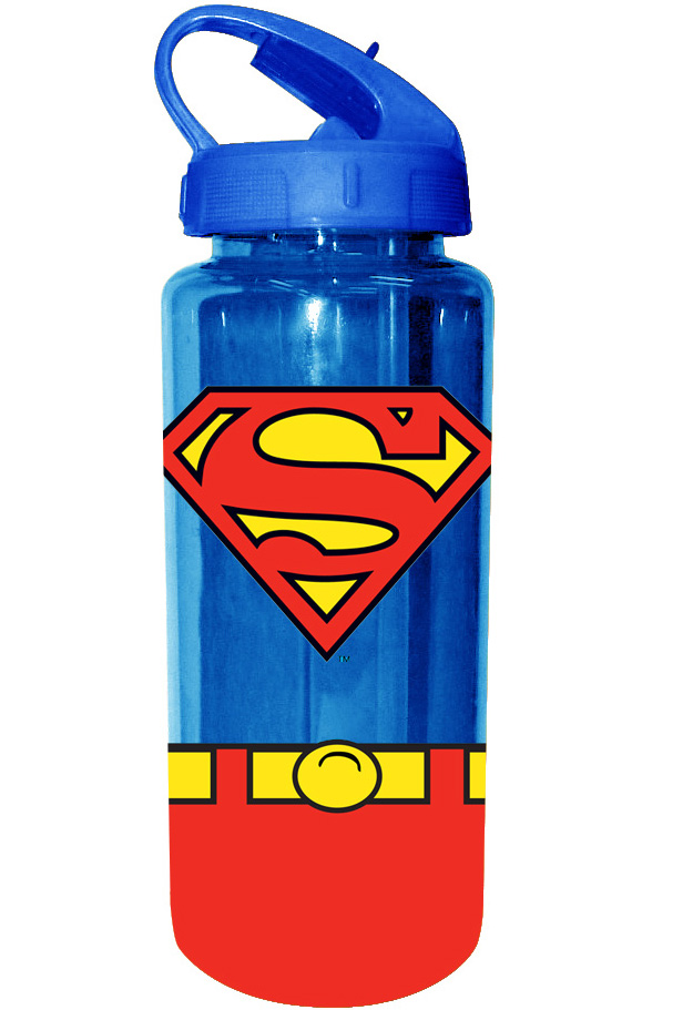DC Comics 20-ounce (600 ml) Tritan Water Bottle - Superman Uniform