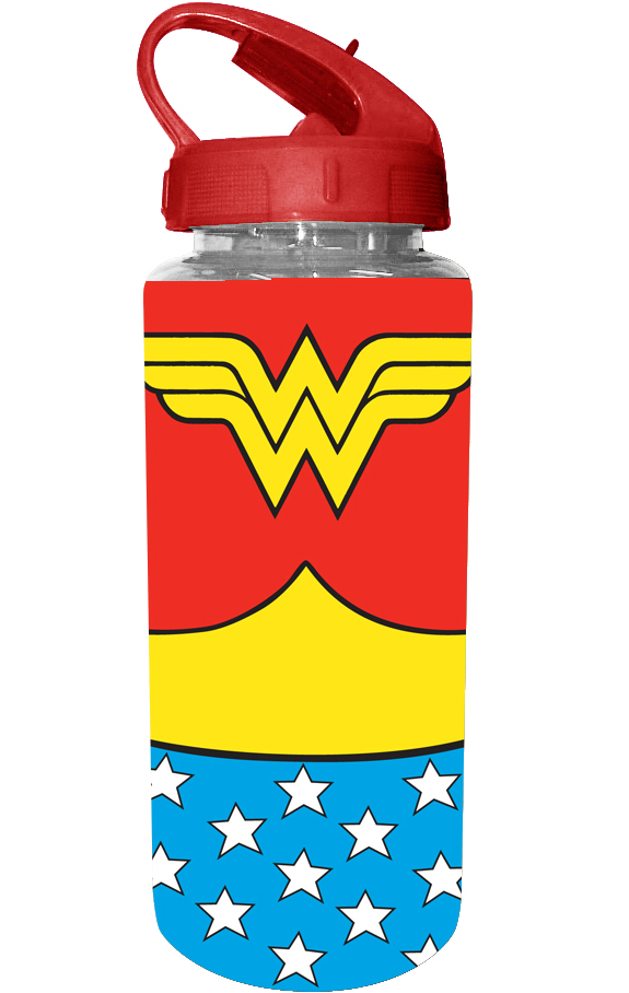 DC Comics 20-ounce (600 ml) Tritan Water Bottle - Wonder Women Uniform