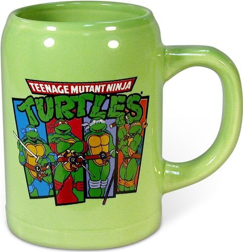 Teenage Mutant Ninja Turtles TMNT 22-ounce Ceramic Stein - Group Shot Panels