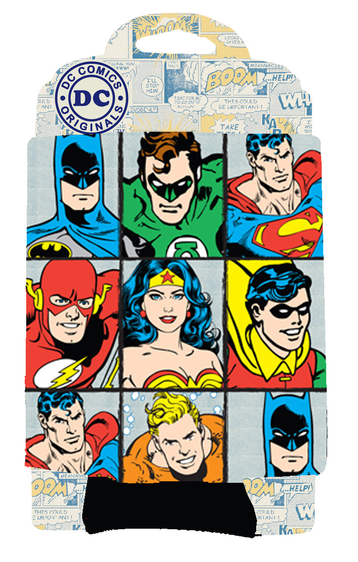 DC Comics Can Huggers 4x5-Inch - DC Characters Grid