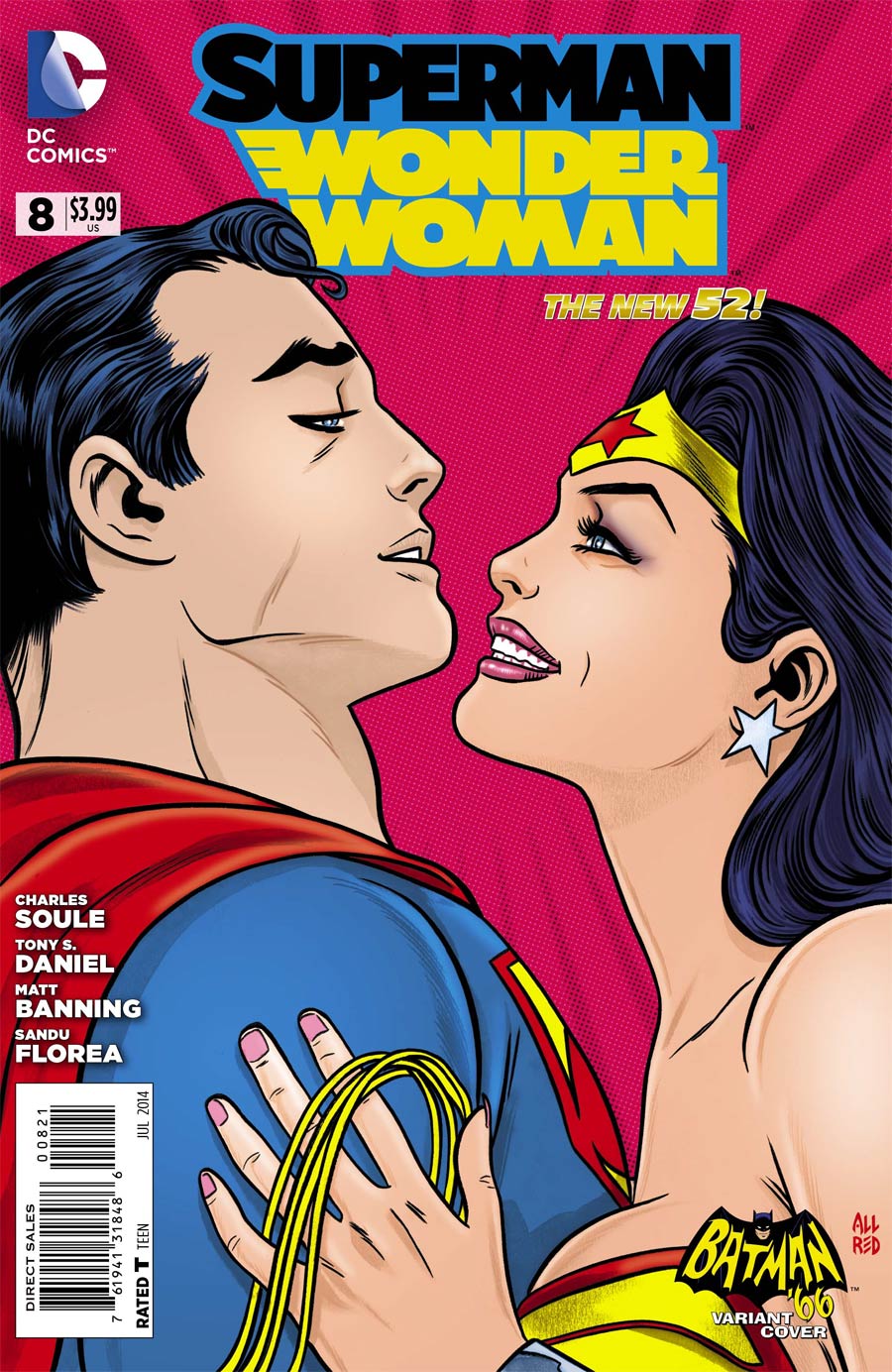 Superman Wonder Woman #8 Cover D Incentive Mike Allred Batman 66 Variant Cover (Superman Doomed Tie-In)