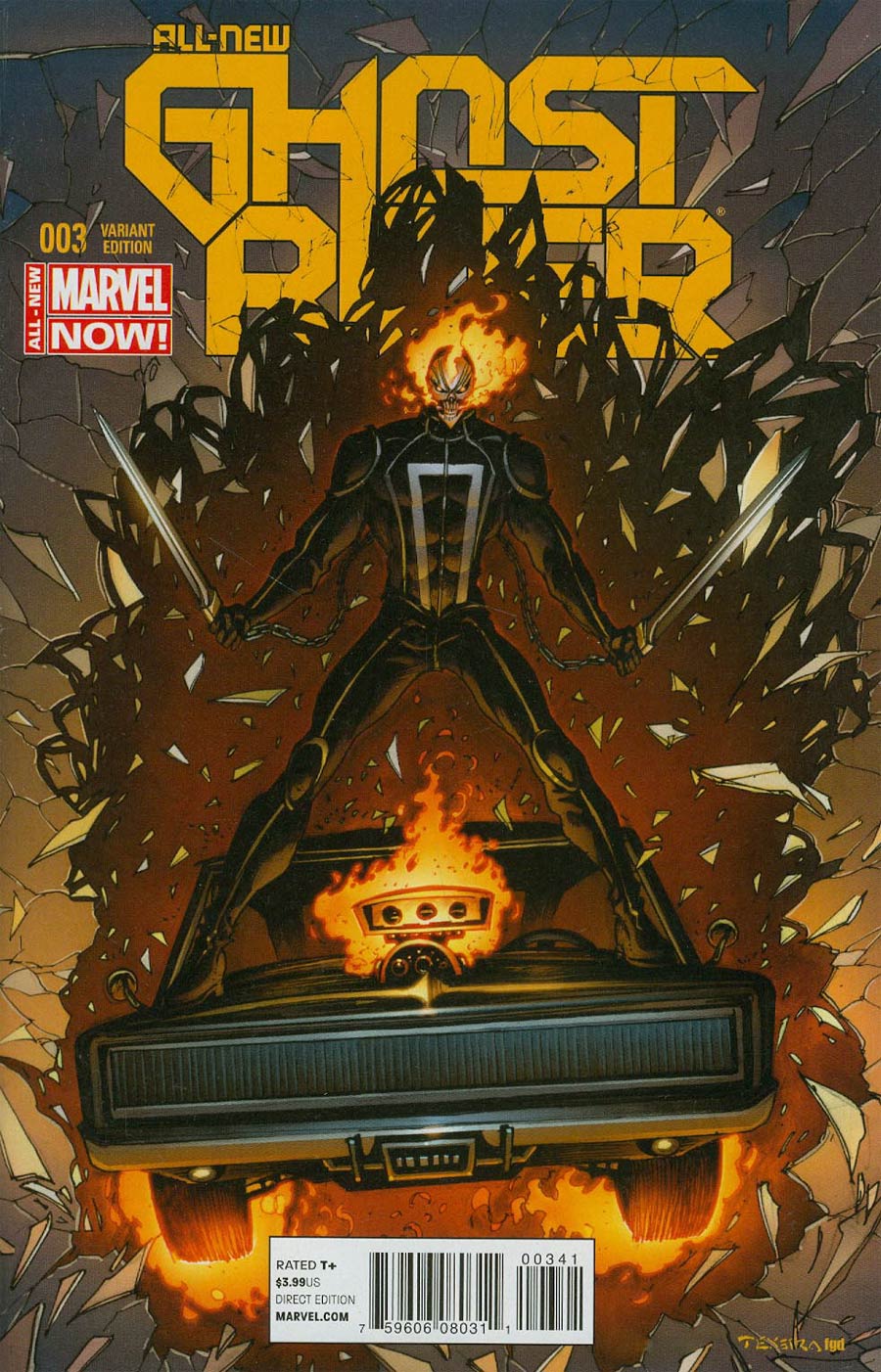 All-New Ghost Rider #3 Cover B Incentive Mark Texeira Vehicle Variant Cover