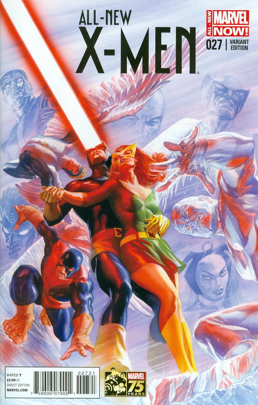 All-New X-Men #27 Cover B Incentive Alex Ross 75th Anniversary Color Variant Cover