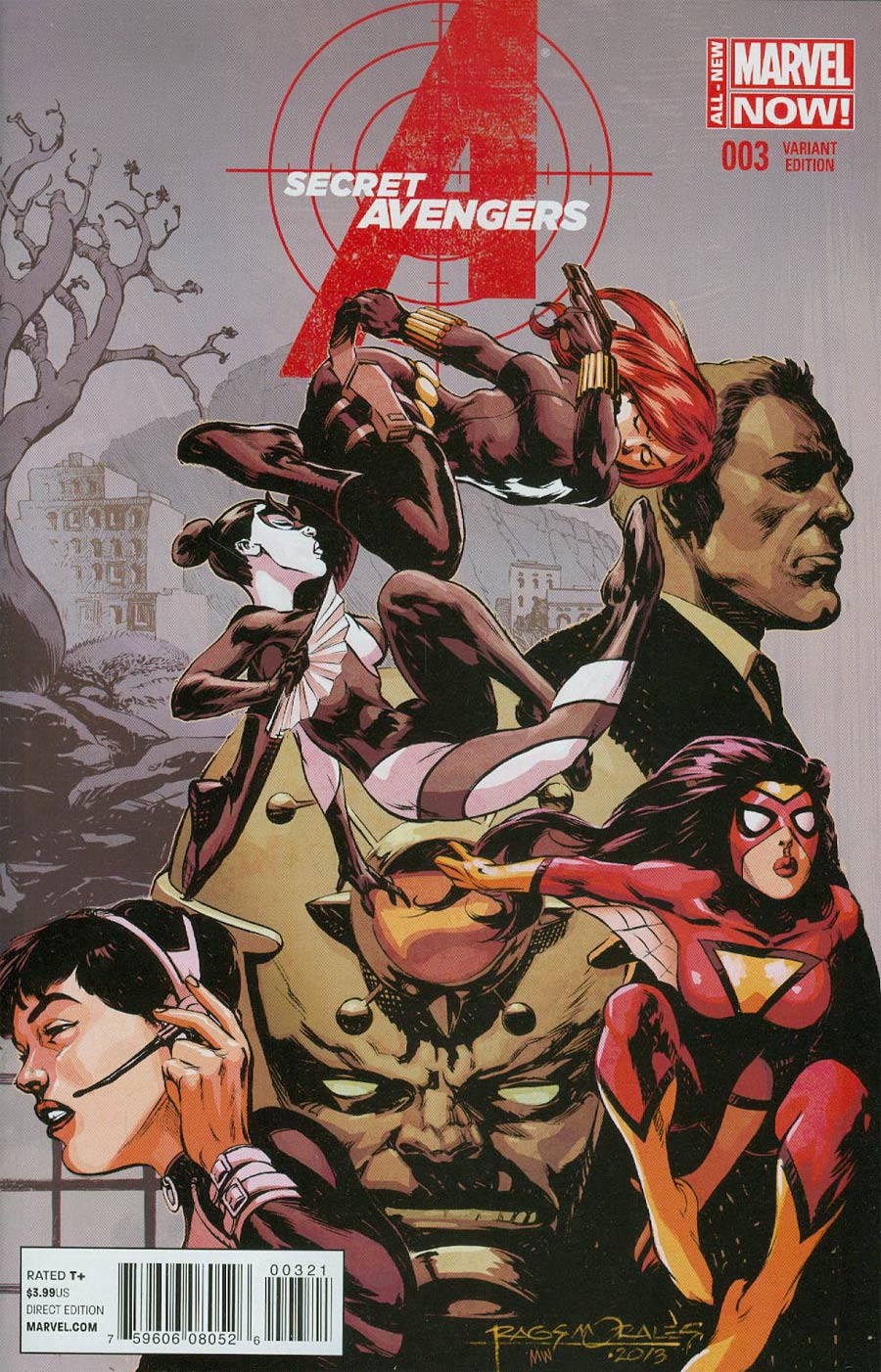 Secret Avengers Vol 3 #3 Cover B Incentive Rags Morales Variant Cover